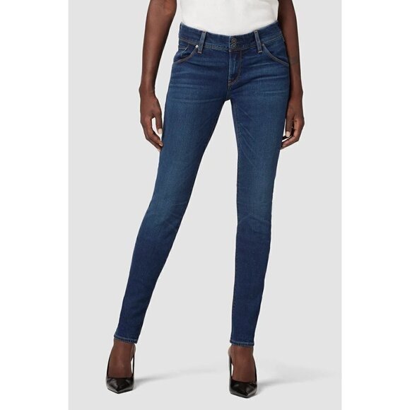 Hudson Collin Mid Rise Dark Wash Skinny Jeans 28 - Picture 2 of 6